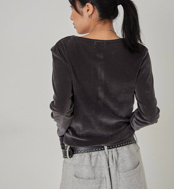  「フロッキーメッシュ ヘンリートップス」|Tシャツ・カットソー|