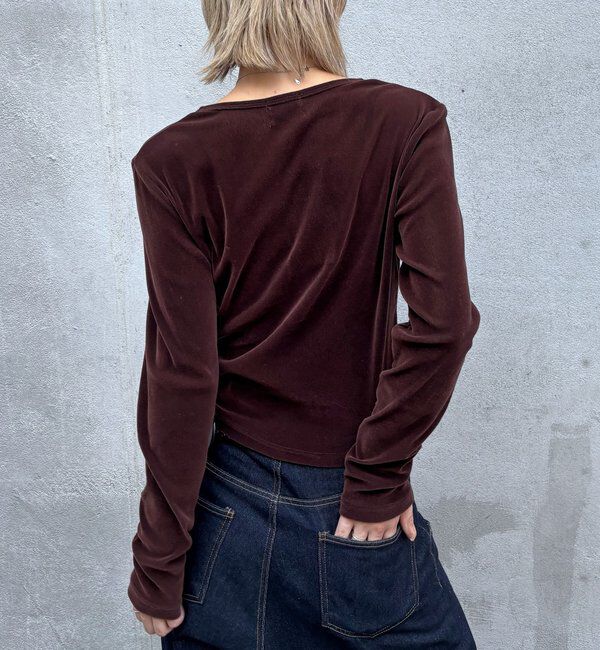  「フロッキーメッシュ ヘンリートップス」|Tシャツ・カットソー|