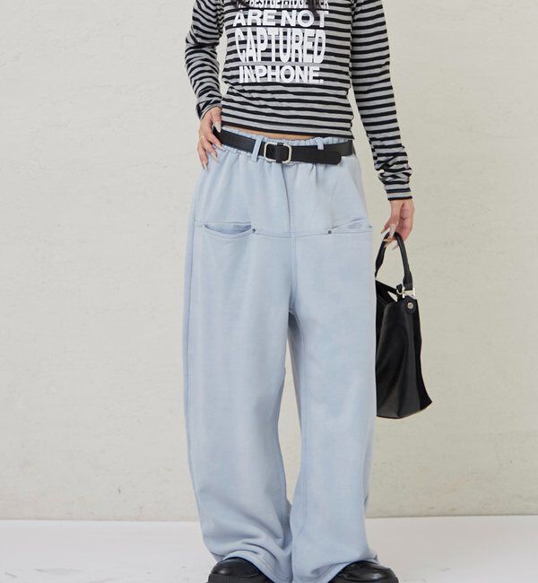  「SLASH POCKET WASHED SWEAT EASY PANTS」|チノ|
