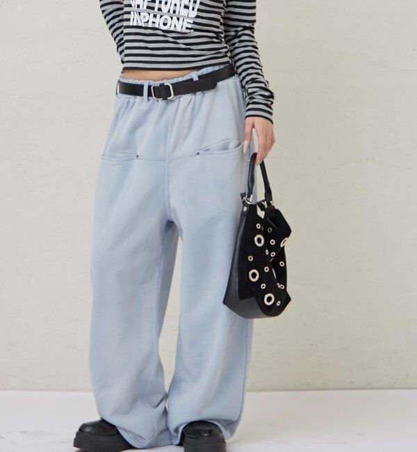  「SLASH POCKET WASHED SWEAT EASY PANTS」|チノ|