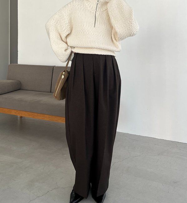  「ハーフジップニット」|ニット・セーター|