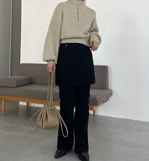  「ハーフジップニット」|ニット・セーター|