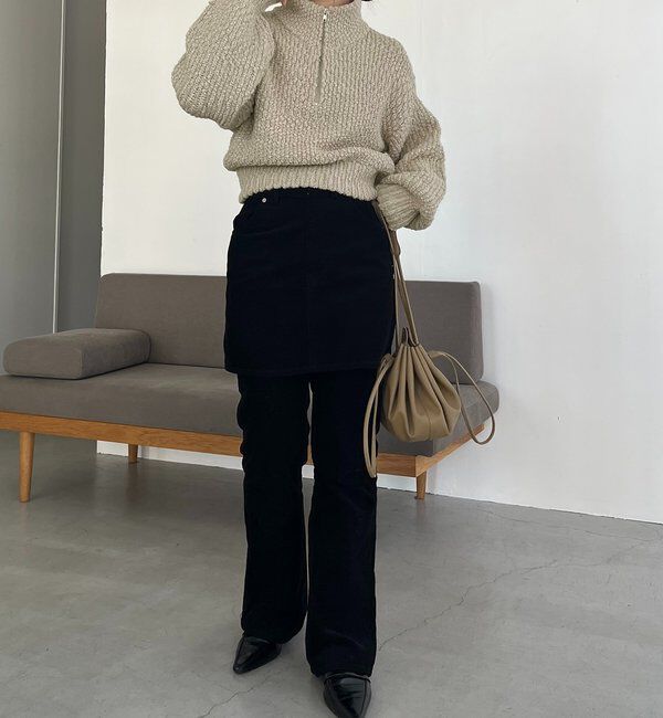  「ハーフジップニット」|ニット・セーター|