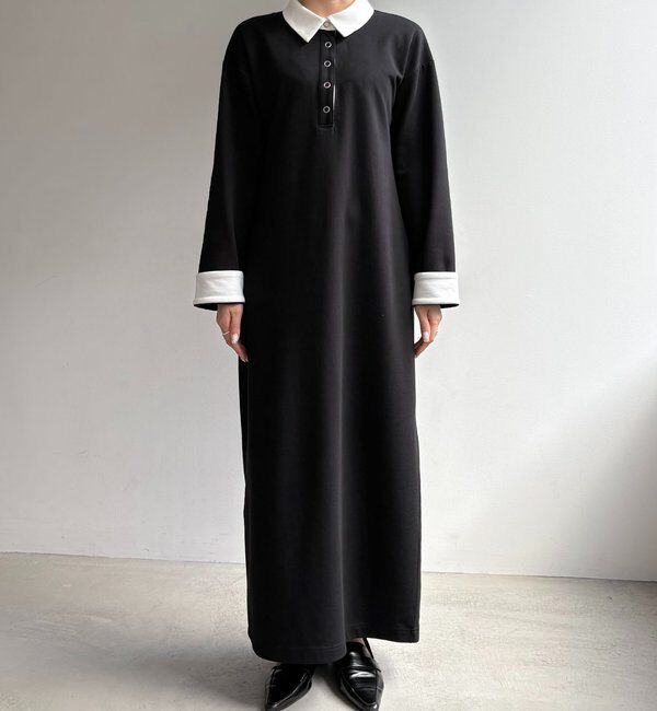  「【低身長サイズあり】〈C.L〉バイカラーポロカットワンピース」|ワンピース|