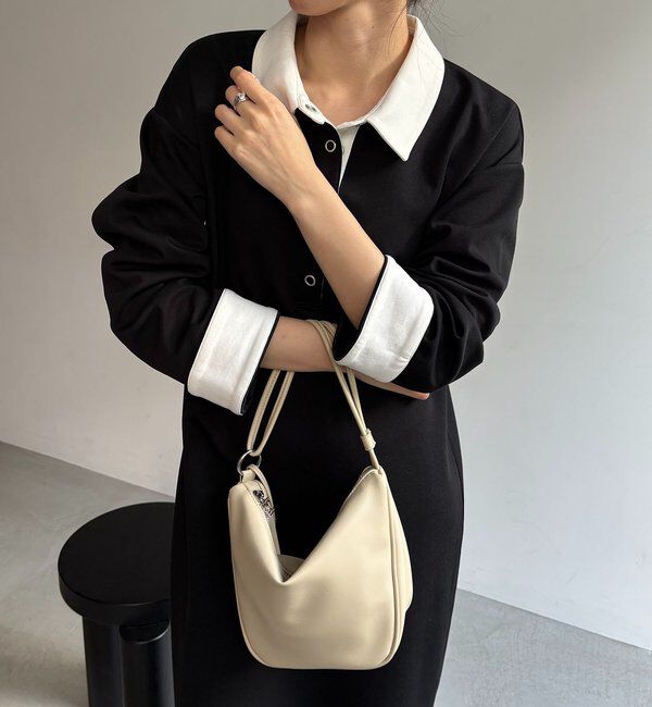  「【低身長サイズあり】〈C.L〉バイカラーポロカットワンピース」|ワンピース|