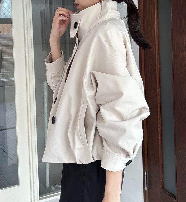  「【サイズ展開あり】ショートトレンチコート」|トレンチコート|