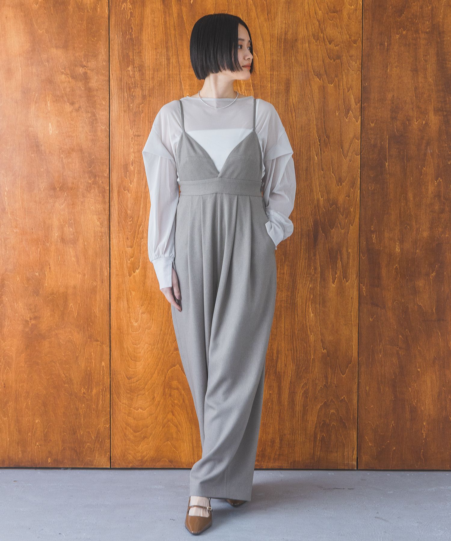 A part by 「【セットアップ対応】LNTサージコクーンサロペット」|オールインワン|