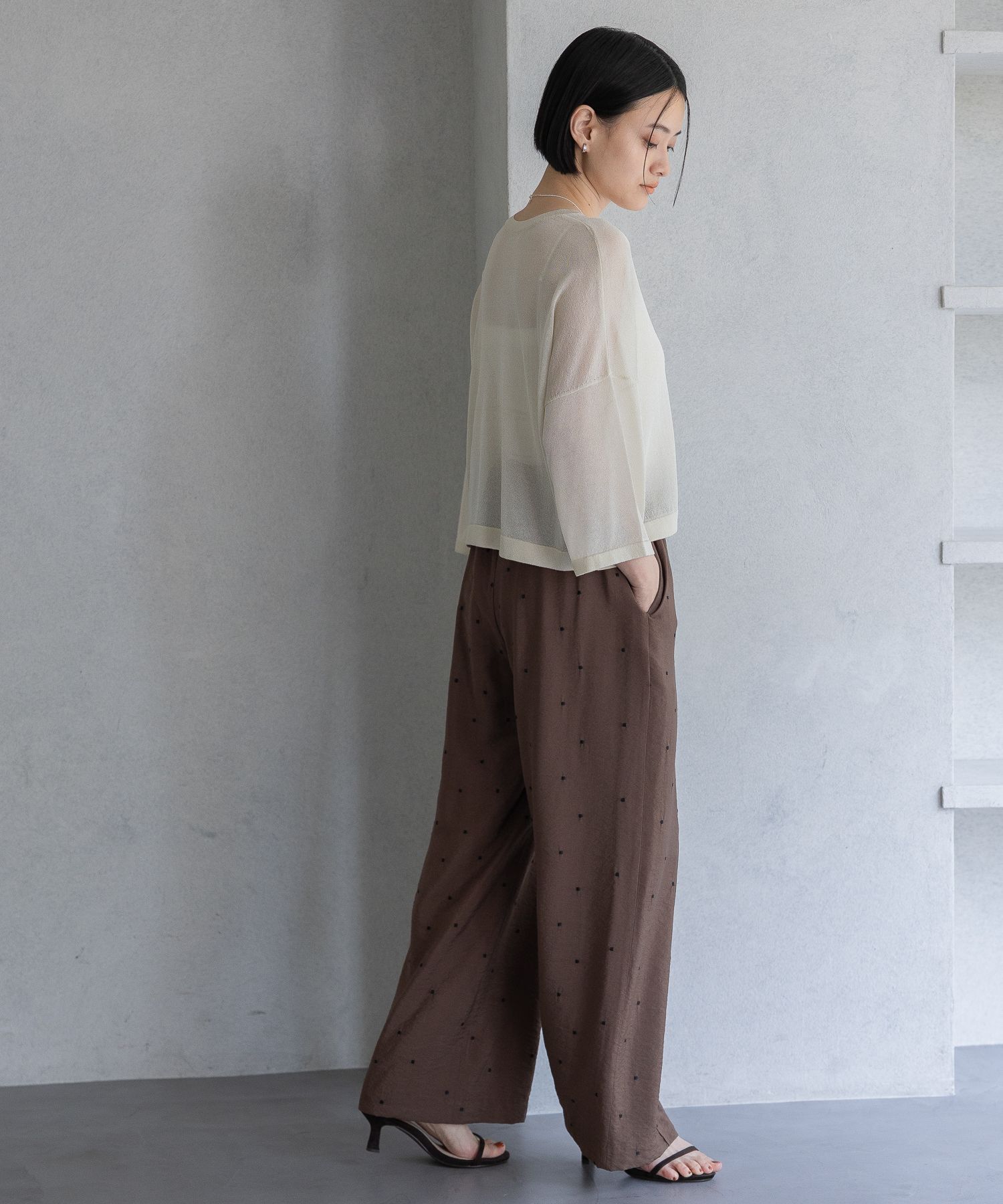 A part by 「ラメシアーニット_5分袖」|ニット・セーター|