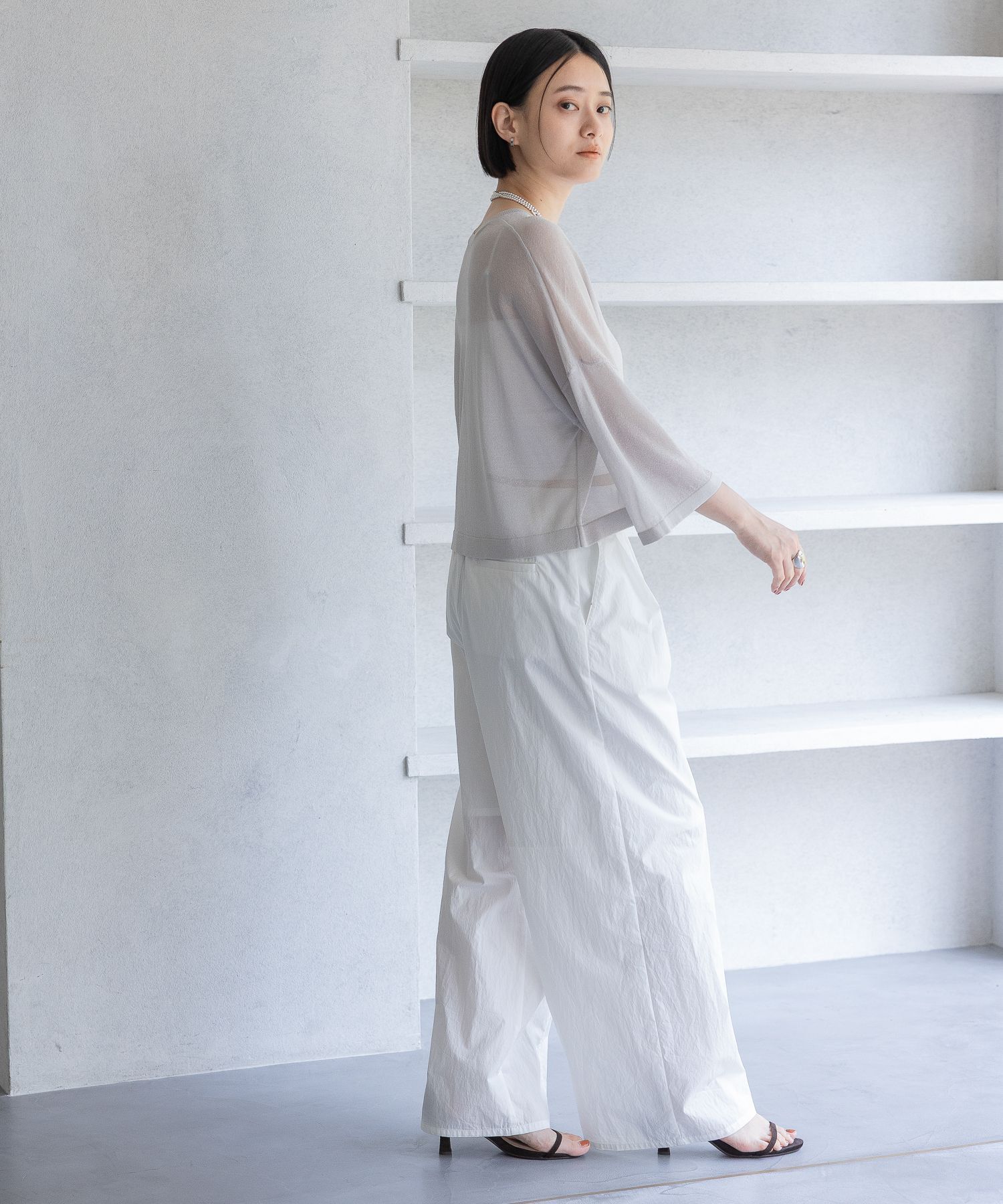 A part by 「ラメシアーニット_5分袖」|ニット・セーター|