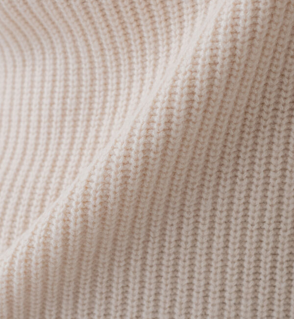 collex「オフネックリブニットチュニック」|ニット・セーター|