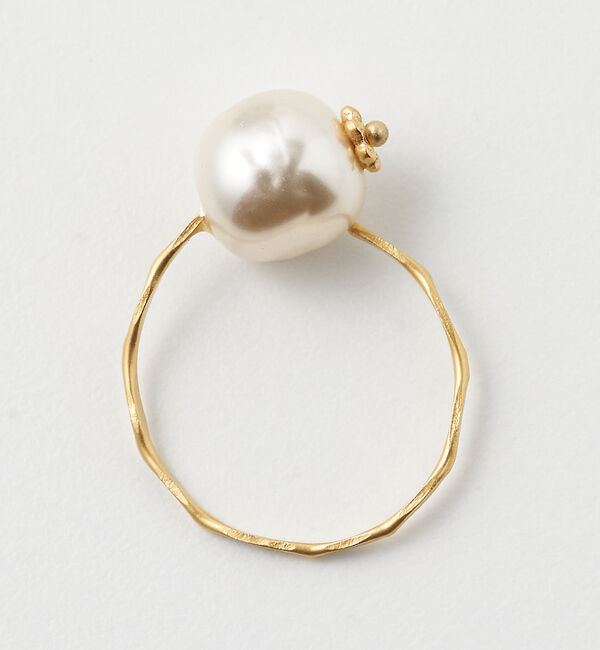 collex「【Ljud】 ガラスパールリングSNOW」|リング|