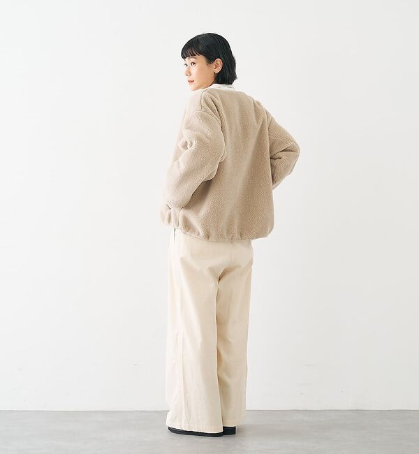 collex「キルト&times;ボアリバーシブル中綿ブルゾン」|ブルゾン・スタジャン|