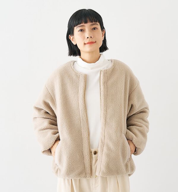 collex「キルト&times;ボアリバーシブル中綿ブルゾン」|ブルゾン・スタジャン|