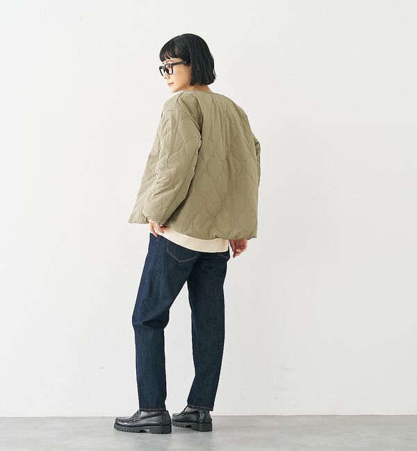 collex「キルト&times;ボアリバーシブル中綿ブルゾン」|ブルゾン・スタジャン|