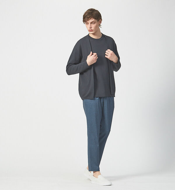 ABAHOUSE「【アンサンブル可能】リバー ニット クルーネック プルオーバー」|ニット・セーター|