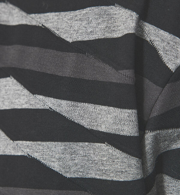 ABAHOUSE「【アンサンブル対応】ウェーブ ボーダー 半袖Tシャツ」|Tシャツ・カットソー|