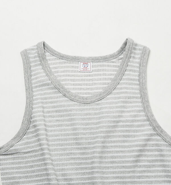 ABAHOUSE「【JEMORGAN/ジェーイーモーガン】ワッフル ボーダー タンクトップ」|キャミソール|