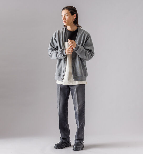 ABAHOUSE「【BARBARIAN / バーバリアン】ヘビーウエイト カーディガン」|カーディガン|