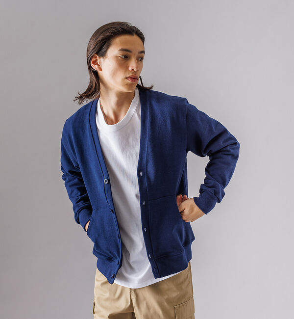 ABAHOUSE「【BARBARIAN / バーバリアン】ヘビーウエイト カーディガン」|カーディガン|