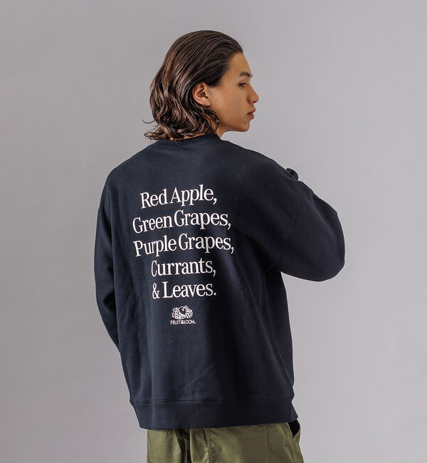 ABAHOUSE「【FRUIT OF THE LOOM】タイポグラフィ ヘビーオンス ルーズ クル」|スウェット・ジャージ|