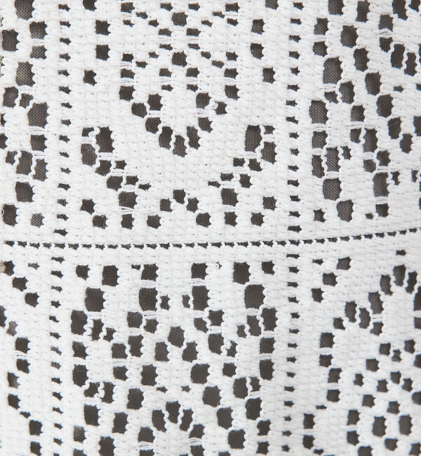 ABAHOUSE「【Revo.】透かし編みニットオープンカラー半端袖シャツ」|シャツ・ブラウス|