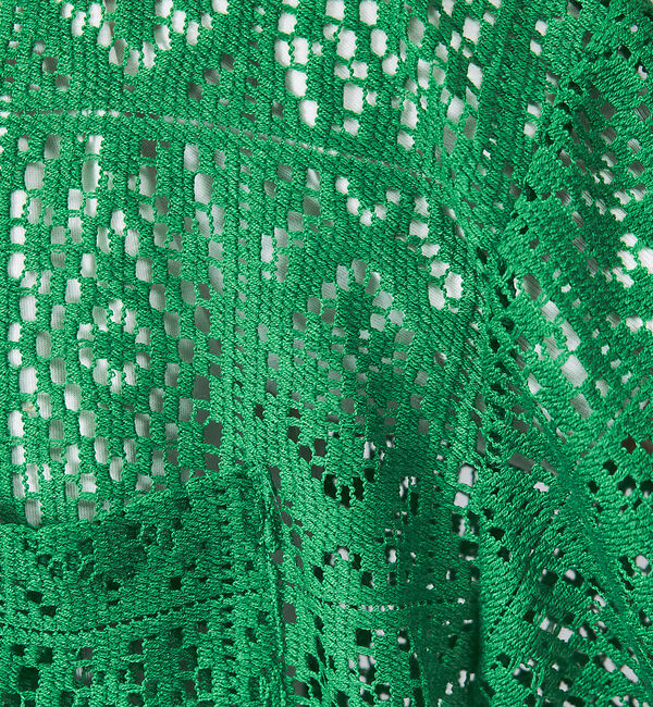 ABAHOUSE「【Revo.】透かし編みニットオープンカラー半端袖シャツ」|シャツ・ブラウス|