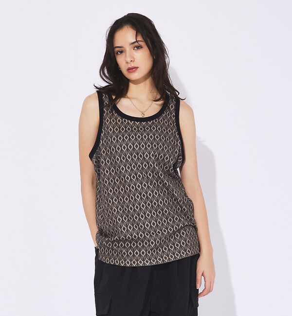 ABAHOUSE「【JEMORGAN /ジェーイーモーガン 】総柄タンクトップ」|Tシャツ・カットソー|その他1