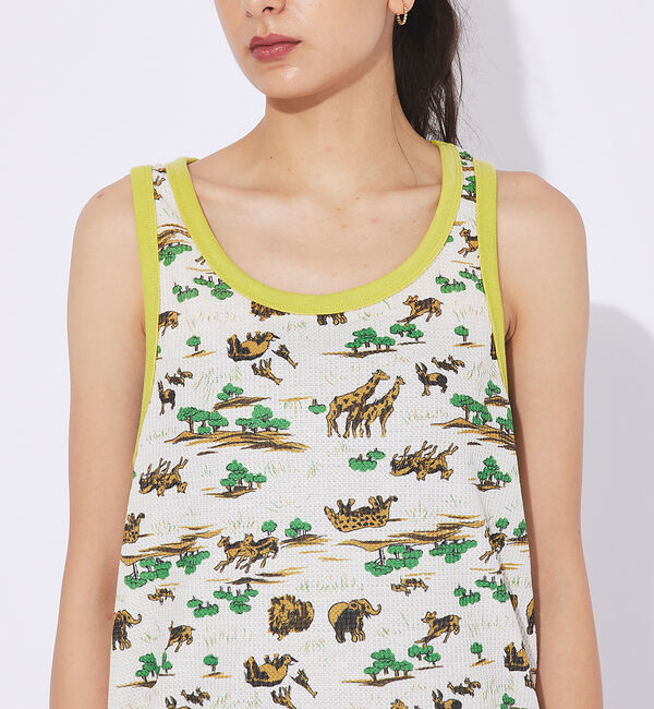 ABAHOUSE「【JEMORGAN /ジェーイーモーガン 】総柄タンクトップ」|Tシャツ・カットソー|