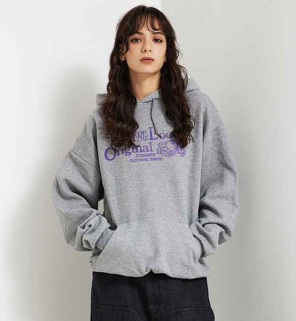 ABAHOUSE「【FRUIT OF THE LOOM/フルーツオブザルーム】FTL フルーツロゴ」|パーカー|グレー