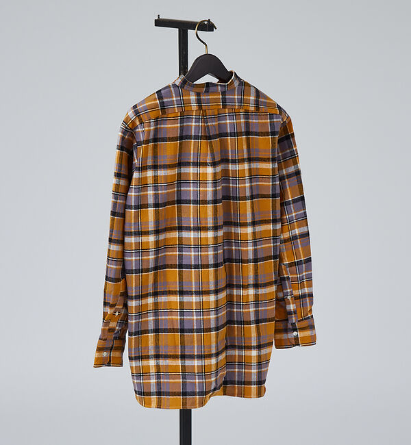 ABAHOUSE「【別注】Individualized shirts / ネルチェック バンドカラ」|シャツ・ブラウス|