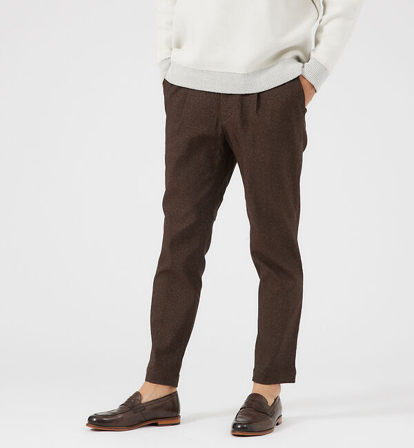 ABAHOUSE「【360&deg;ストレッチ】1タックイージーパンツ / スリムシルエット」|その他|