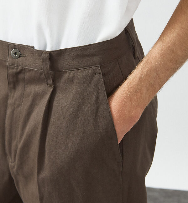 ABAHOUSE「1タック コットン ワイドトラウザーズ / ワイドパンツ」|その他|