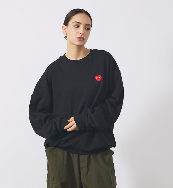 ABAHOUSE「【POLER / ポーラー】HEART LOGO EMBROIDERY CREW」|スウェット・ジャージ|