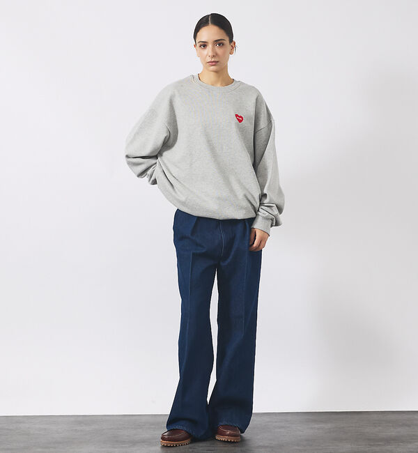 ABAHOUSE「【POLER / ポーラー】HEART LOGO EMBROIDERY CREW」|スウェット・ジャージ|