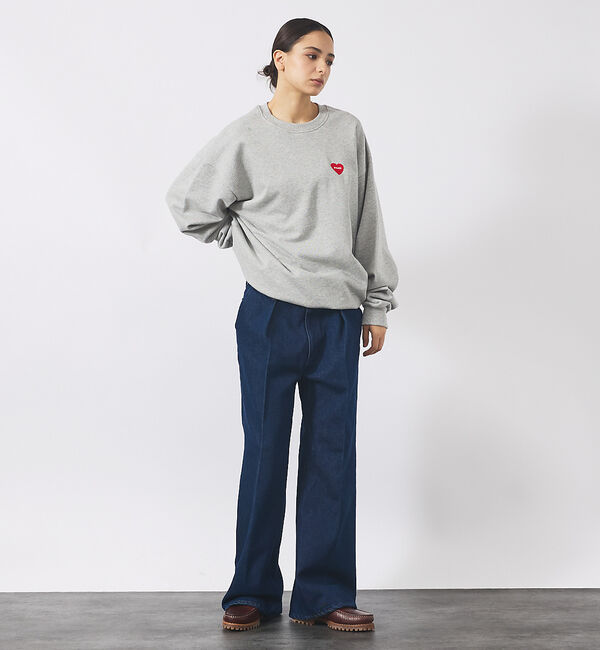 ABAHOUSE「【POLER / ポーラー】HEART LOGO EMBROIDERY CREW」|スウェット・ジャージ|