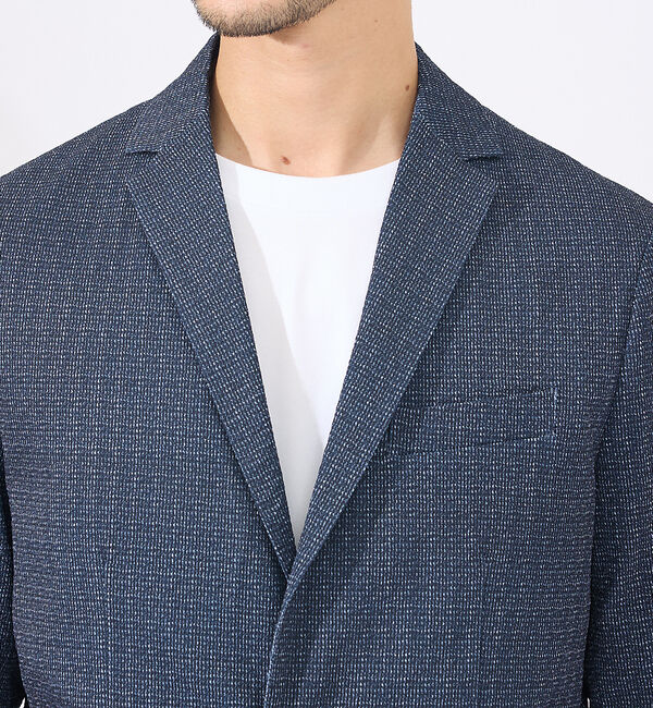 ABAHOUSE「【セットアップ対応 / 軽量 / ハイパーストレッチ】ワッシャー プリント ジャ」|テーラードジャケット|