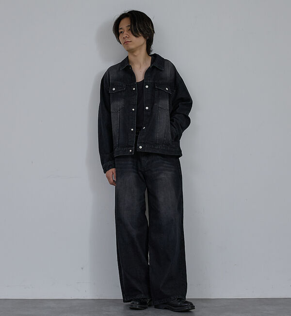 ABAHOUSE「【AH ABAHOUSE】ヴィンテージライク ブラスト デニムジャケット / セ」|その他|