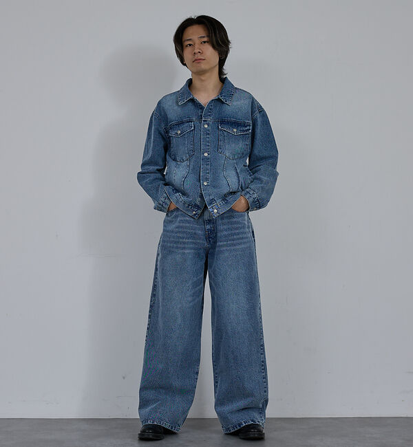 ABAHOUSE「【AH ABAHOUSE】ヴィンテージライク ブラスト デニムジャケット / セ」|その他|