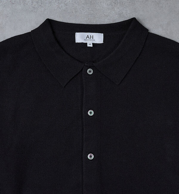 ABAHOUSE「【AH ABAHOUSE】カシミヤタッチ ニットシャツカーディガン」|ニット・セーター|