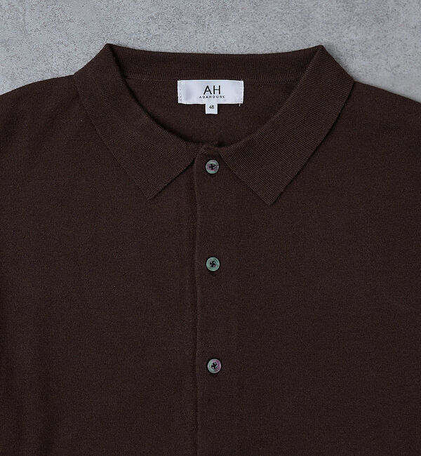 ABAHOUSE「【AH ABAHOUSE】カシミヤタッチ ニットシャツカーディガン」|ニット・セーター|