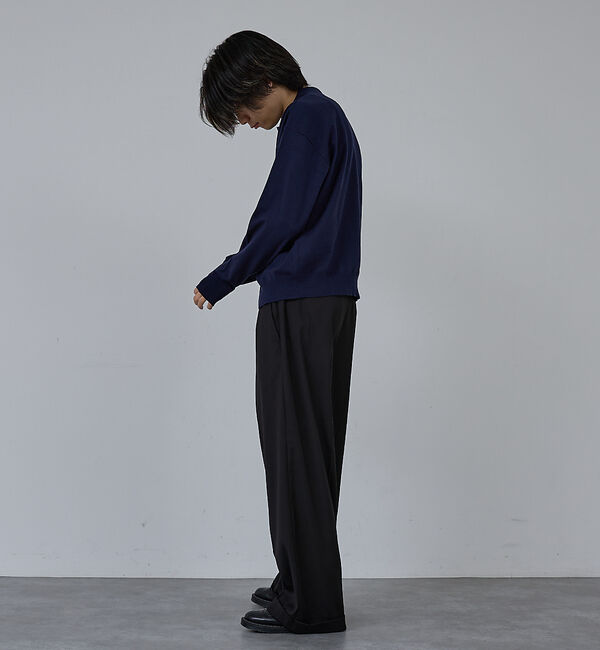 ABAHOUSE「【AH ABAHOUSE】カシミヤタッチ ニットシャツカーディガン」|ニット・セーター|