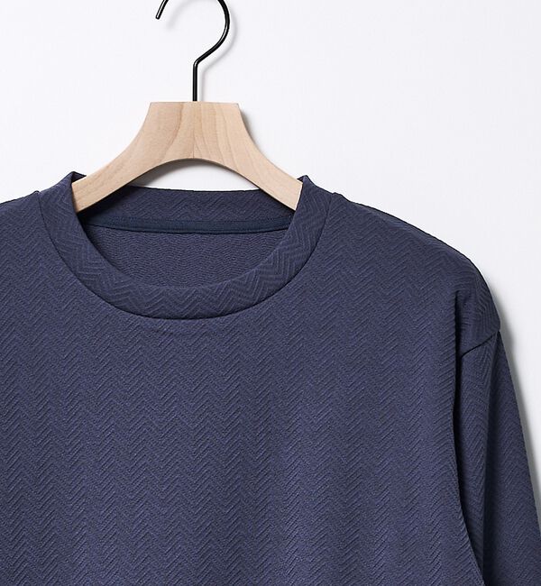 ABAHOUSE「ヘリンボーン ジャガード 長袖Tシャツ【予約】」|Tシャツ・カットソー|