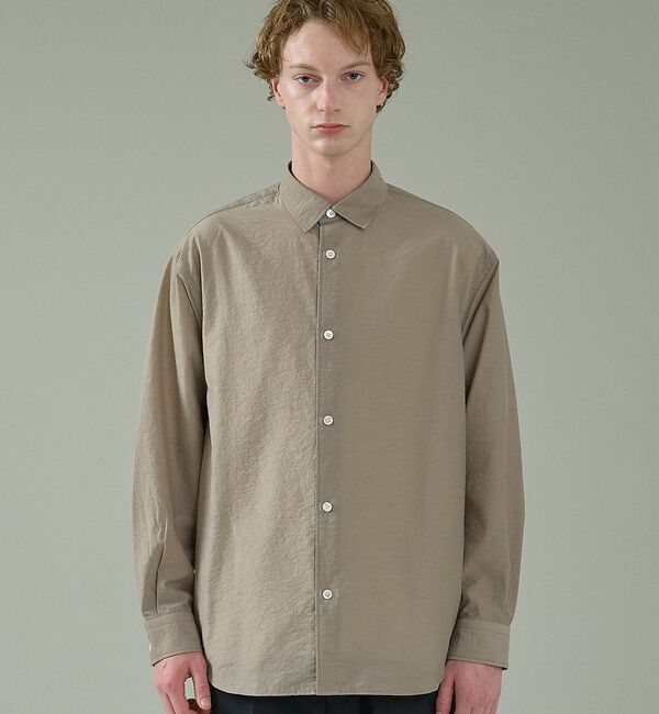 ABAHOUSE「シアーウール オーバーサイズ レギュラーカラーシャツ【予約】」|シャツ・ブラウス|