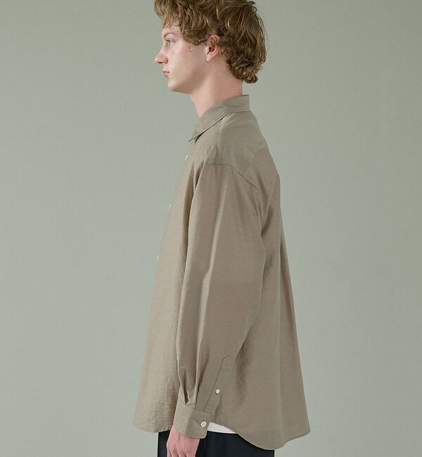 ABAHOUSE「シアーウール オーバーサイズ レギュラーカラーシャツ【予約】」|シャツ・ブラウス|