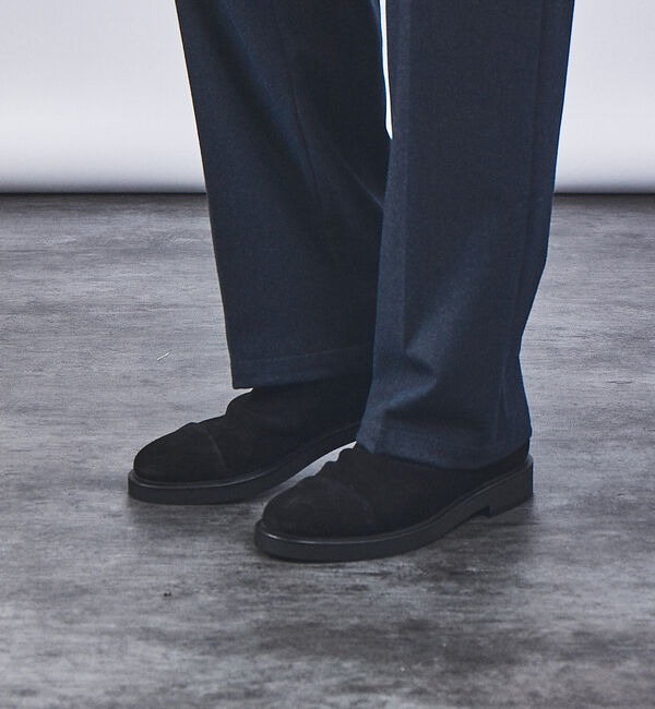 alfredoBANNISTER「【ソフトレザー】ドレープ サイドゴア ブーツ」|ショートブーツ|