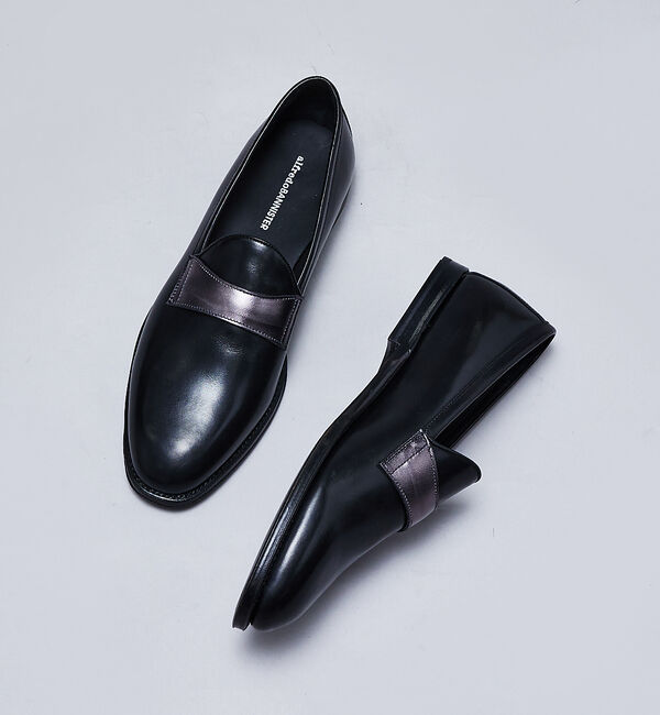 alfredoBANNISTER「【グッドイヤーウェルト製法】エレガント サドル オペラ シューズ/ローファー」|ローファー|