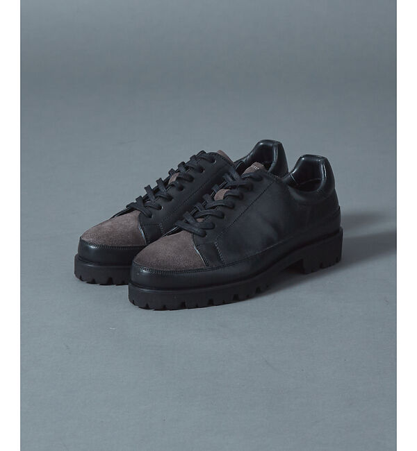 alfredoBANNISTER「【定番】軽量 タンクソール レザースニーカー」|スニーカー|ブラック系その他1
