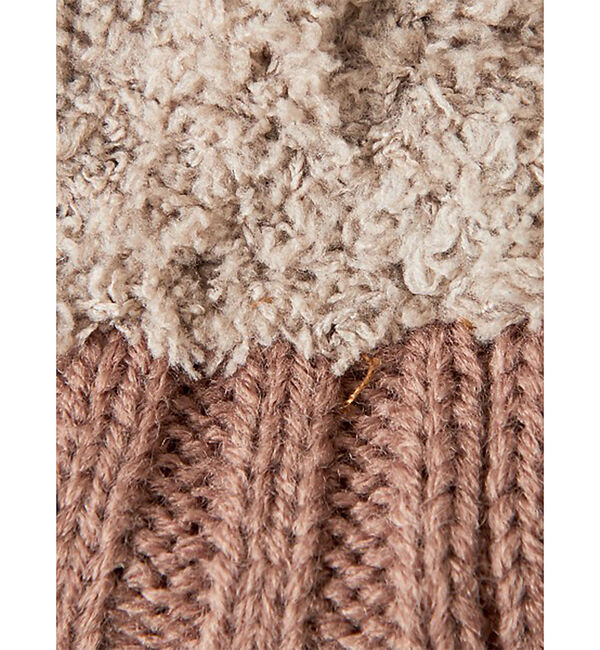 Rouge vif「【RUBEN】ケーブル裏ボアニット帽」|その他|