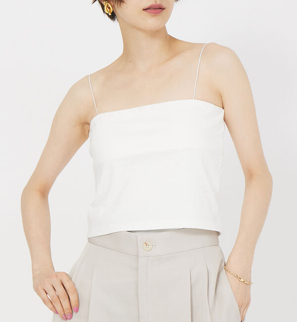 Rouge vif「パット付き ベアトップキャミ」|キャミソール|オフホワイト