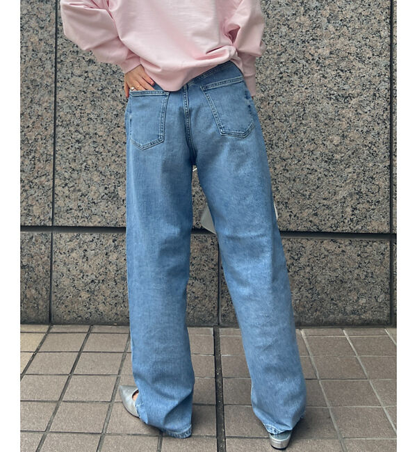 Rouge vif「【RED CARD/レッドカード】別注Dakota ルーズストレートデニム」|デニム|